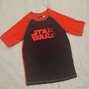 Star Wars boys rashguard black/red szM